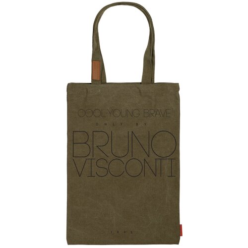 Сумка шоппер Bruno Visconti, хаки, зеленый сумка шоппер bruno visconti мультиколор зеленый