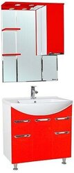 Комплект (гарнитур) Bellezza Мебель для ванной Bellezza Альфа 75 красная
