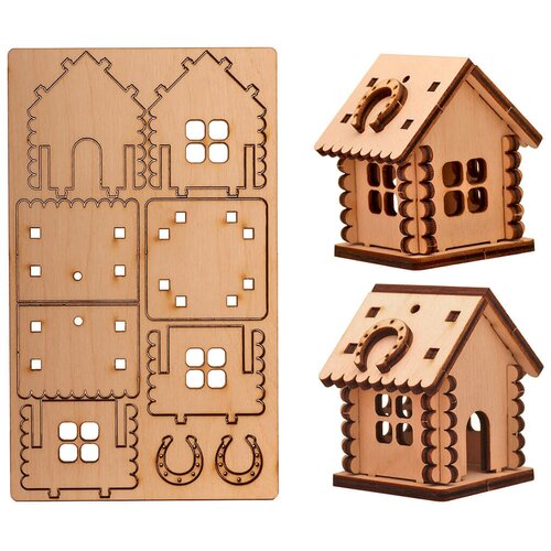 Сборный домик заготовка 7 см