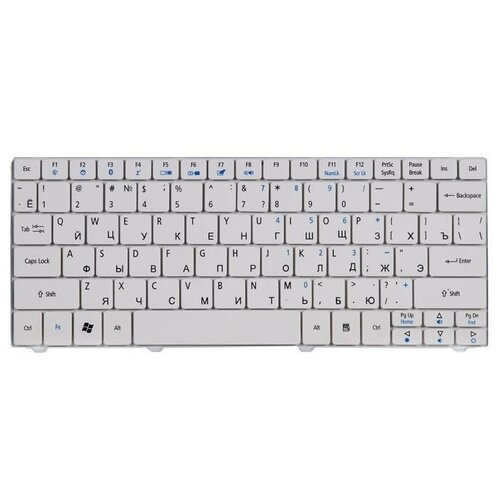 Клавиатура для ноутбука Aspire One 1410 белая 97000₽