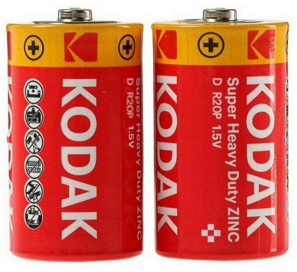 Батарейка KODAK Heavy Duty R20 Extra (KDHZ 2S) (б/б)