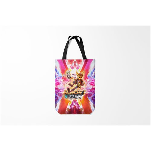 фото Сумка-шоппер / 31х42 см / геймерам / ratchet and clank рэтчет и кланr игра burnettie