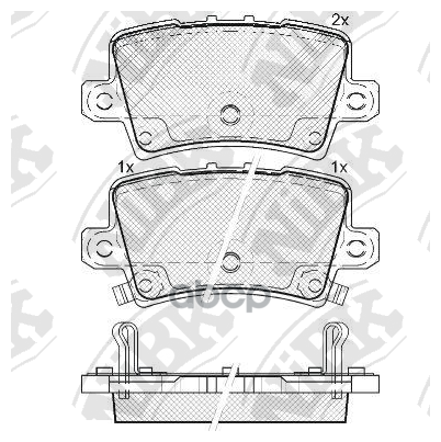 Колодки Тормозные Дисковые NiBK арт. PN8867