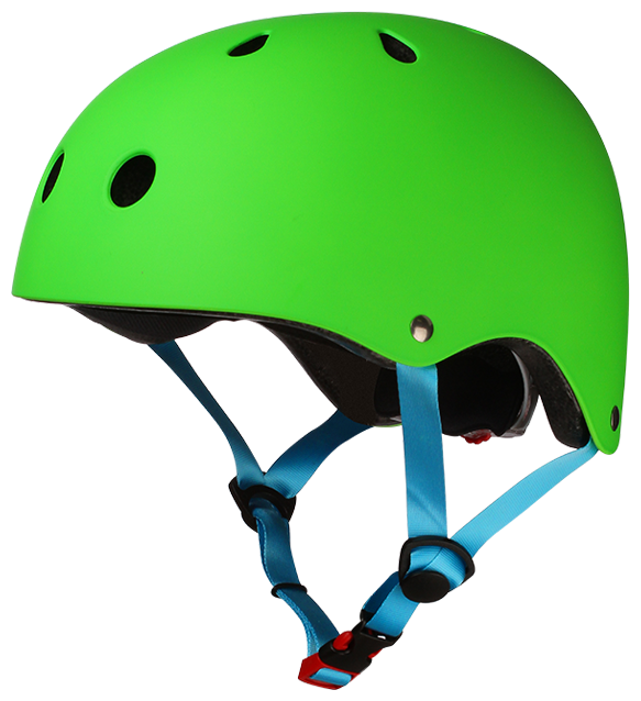 Шлем велосипедный детский Bambino со светоотражающими ремешками, зеленый неон, р-р XS