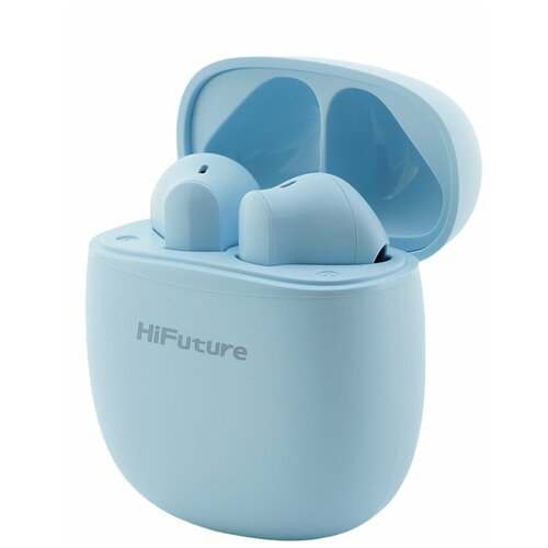 Беспроводные bluetooth наушники HiFuture TWS ColorBuds Blue блютуз гарнитура с микрофоном наушники для iPhoneAndroid с зарядным футляромкейсом 181200₽