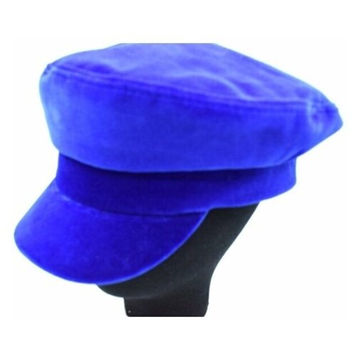 фото Кепка из бархата, ярко синий, размер m академсервис