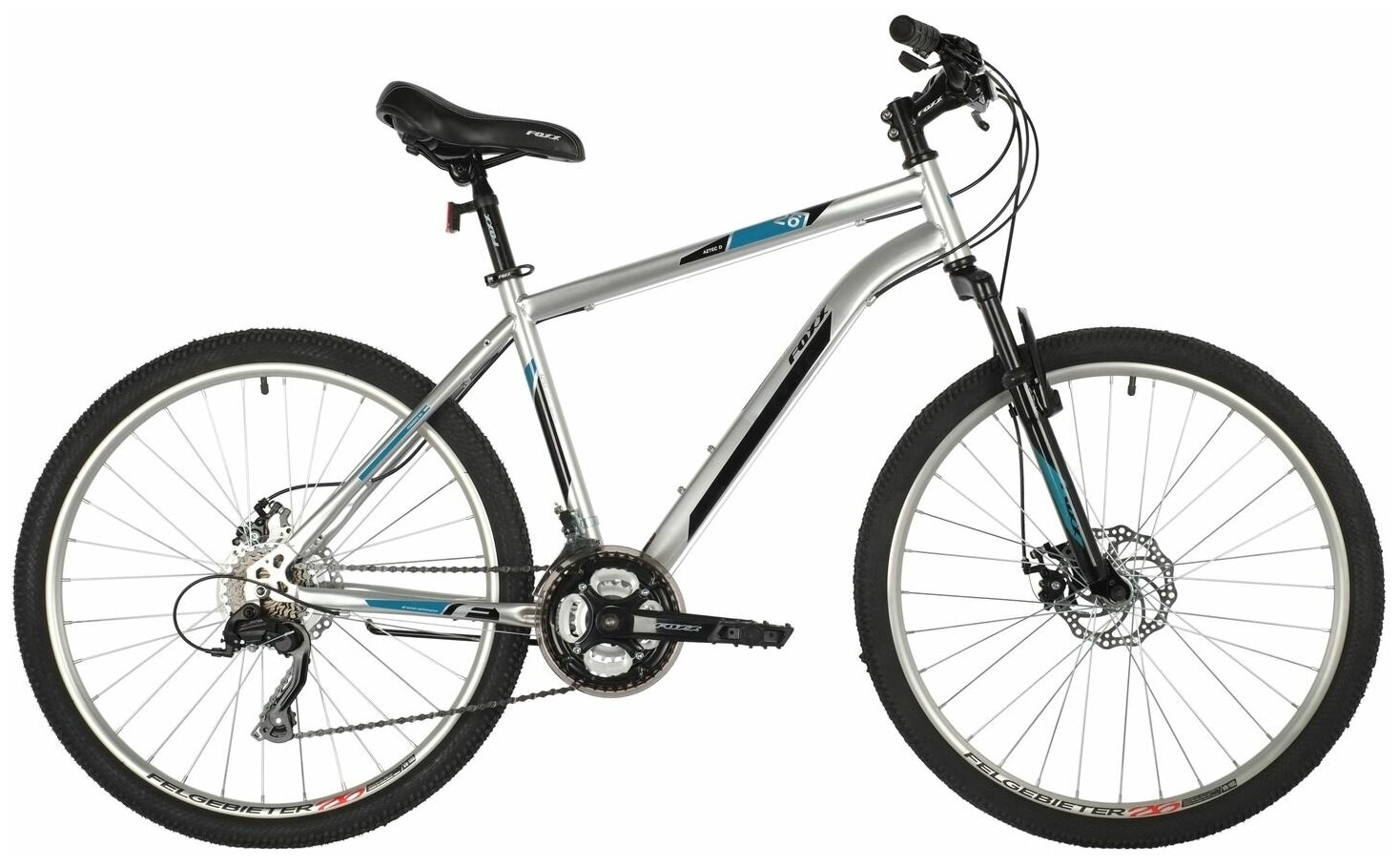 Горный (MTB) велосипед Foxx Aztec D 26 (2020) рама 16" Серебристый