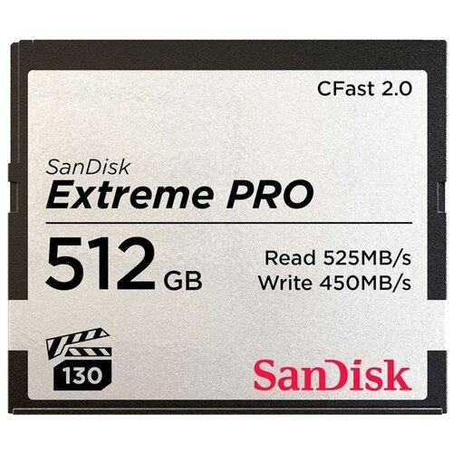 Карта памяти SanDisk Extreme CFast 2.0 PRO 512 ГБ (SDCFSP-512G-G46D)