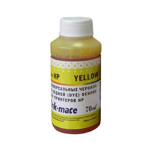 Чернила универсальные для HP (70мл, yellow, Dye) HIMB-UY Ink-Mate