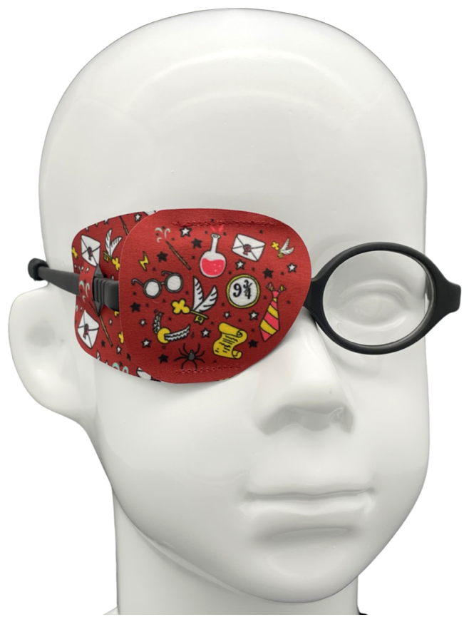 Окклюдер на очки eyeOK "Волшебный мир", размер S, для закрытия правого глаза, анатомический, детский