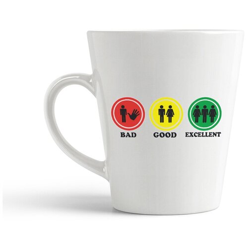 фото Кружка-латте coolpodarok "bad good excellent"