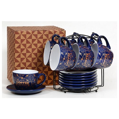 Набор чайный 6/12 250мл на металл стенде 