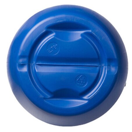 Бочка пластиковая 48 л, диаметр горловины 32.3 мм, цвет синий, крышка с уплотнителем; для хранения и перевозки различных сыпучих и жидких продуктов, для хранения домашних разносолов, питьевой воды - фотография № 8