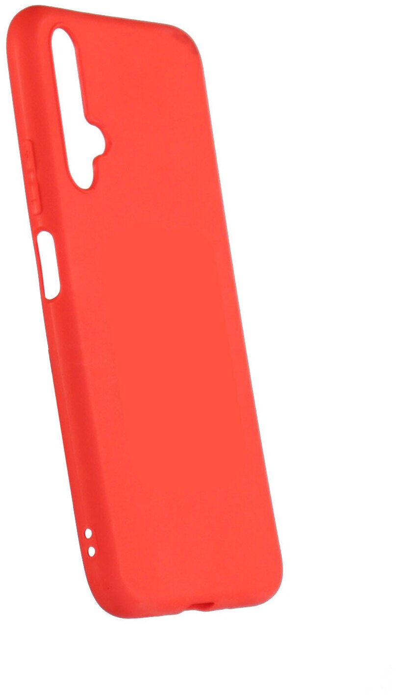 Защитный чехол TPU LuxCase для Huawei Nova 5T, Красный, 1,1 мм — фото 1