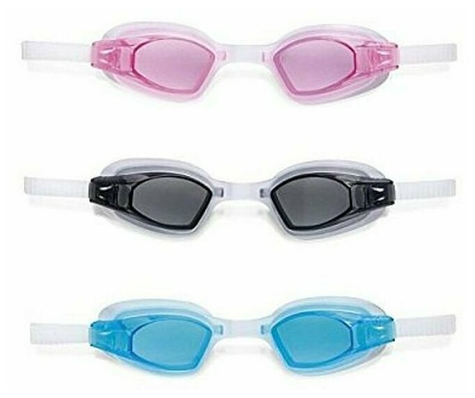 Очки для плавания Free Style Sport от 8 лет, 3 цвета