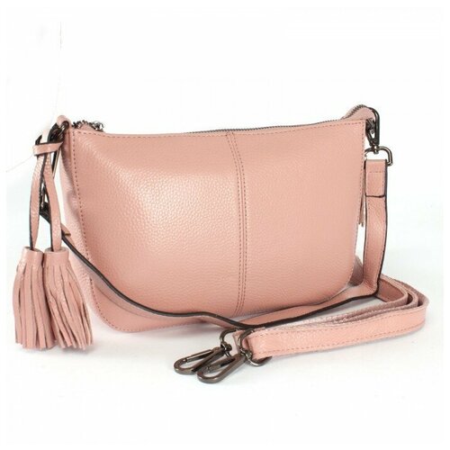 фото Сумка женская натуральная кожа gu 163-8282, 1отд+карм/пер, 2плеч/рем, розовый 228224 аделия