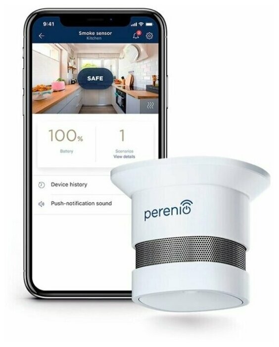 Датчик дыма Perenio PECSS01 ZigBee