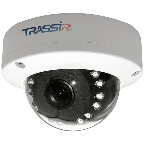 Видеокамера IP Trassir TR-D2D5 3.6-3.6мм цветная, корпус белый trassir ip камера trassir tr d4b5 3 6 poe