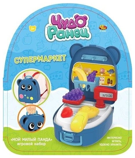 Игровой набор Чудо-ранец Мой милый панда. Супермаркет, 3в1 - Abtoys [PT-01493]