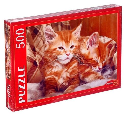 Рыжий кот Пазлы «Рыжие котята Мейн-куна», 500 элементов