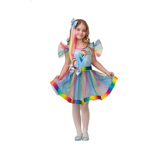 Карнавальный костюм Батик Радуга Дэш размер 122-64 карнавальный костюм радуга дэш платье заколка волосы р 32 рост 122 см