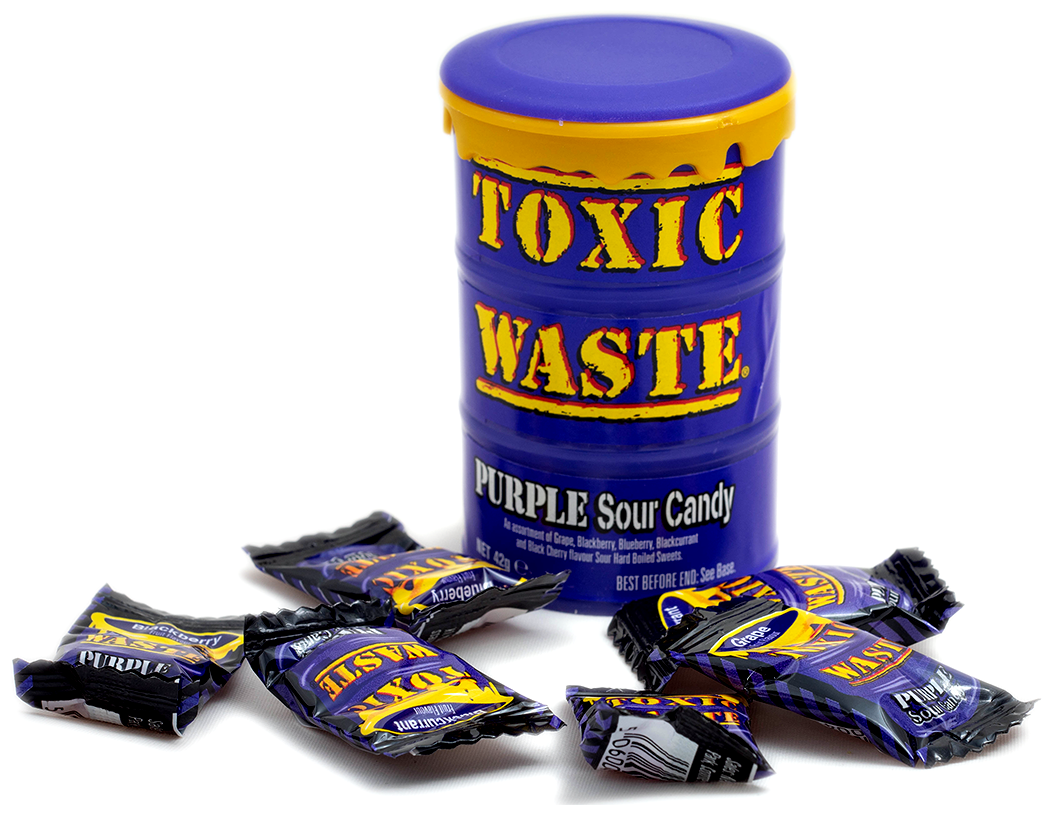 Toxic Waste Color Drums кислые конфеты ассорти, 48 г в ассортименте - фотография № 3