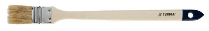 Кисть радиаторная тундра, натуральная щетина, деревянная рукоятка, 1.5", 38 мм - фотография № 7