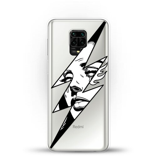 фото Силиконовый чехол молния на xiaomi redmi note 9 pro andy & paul