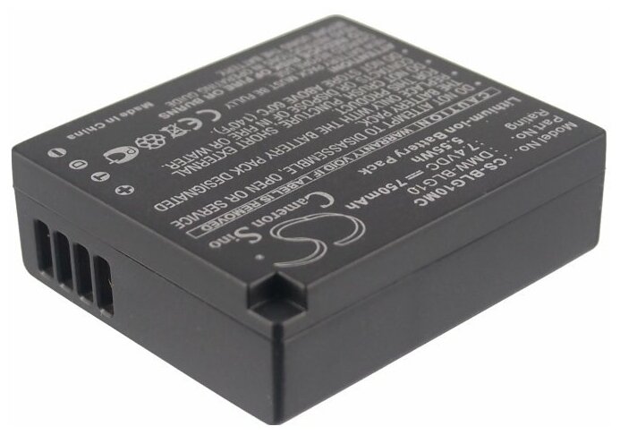 Аккумулятор для Panasonic DMW-BLE9, DMW-BLE9E (750mAh)