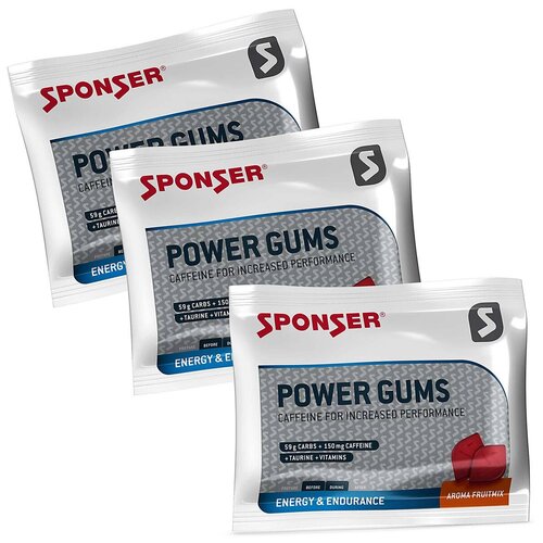 Конфетки SPONSER RED POWER GUMS x 3 3 x 10 конфет, Фруктовый микс