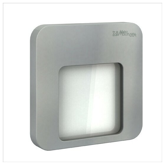 Светильник декоративной подсветки LED 0.93w 13Лм 3100K алюминий IP20 230В свет в 2-х направениях встроенный монтаж MOZA (Zamel), арт. 01-221-12