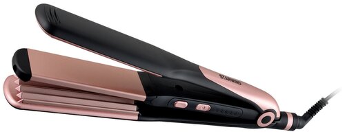 Выпрямитель Starwind SHC 7050 55Вт черный/розовое золото (макс. темп:220С)