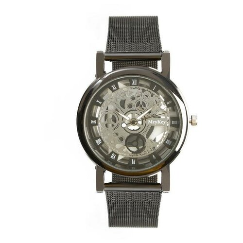 фото Часы наручные женские смк, d=4.1 см, ремешок металл 22.5 см