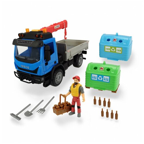 Набор Dickie Playlife Перевозчик стеклотары 7 предметов 3836003 игровой набор dickie toys recycling container set 3836003