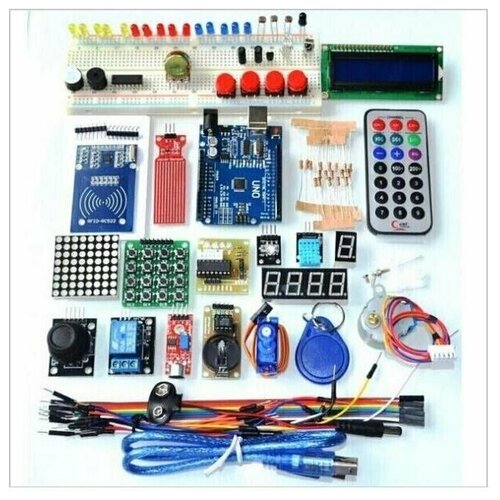 фото Набор для моделирования ардуино (arduino uno r3) 9v maximum kit с rfid модулем