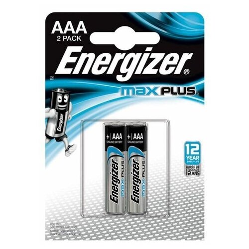 Батарейка Energizer Max Plus E92/AAA (Мизинчиковые), в упаковке: 2 шт. energizer max e92 aaa