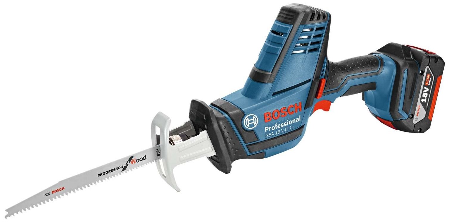 Аккумуляторная пила BOSCH GSA 18 V-LI C 4.0Ah x1 коробка 18 В