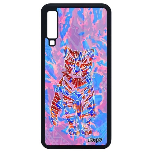фото Красивый чехол на смартфон // samsung galaxy a7 2018 // "кот" маленький cat, utaupia, розовый