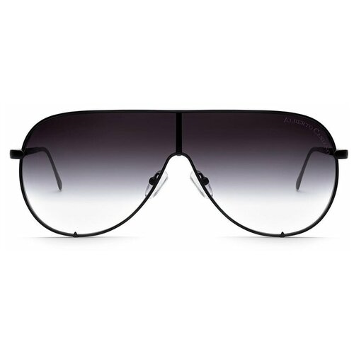 Солнцезащитные очки Alberto Casiano, авиаторы, оправа: металл, спортивные, с защитой от УФ, черный
