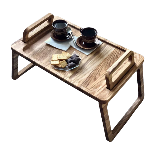 Столик-поднос для завтрака Nord Bros / деревянный столик для ноутбука / кроватный столик / купить столик для завтрака