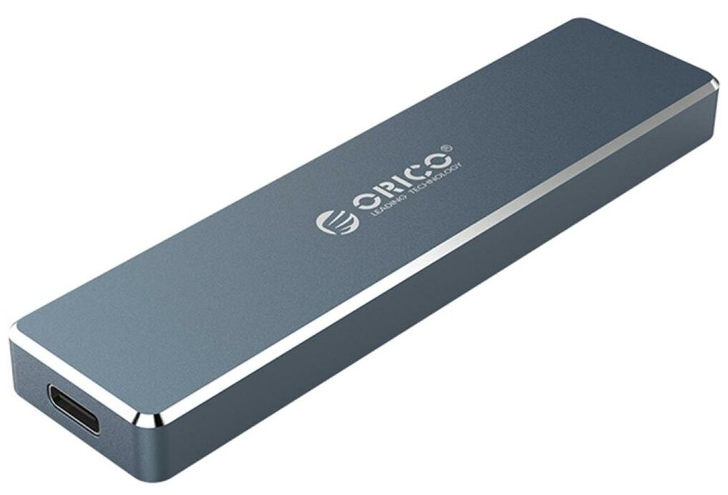 Внешний бокс для SSD M.2 SATA (NVMe) ORICO PVM2F-C3 USB Type-C, Серый ORICO-PVM2F-C3-GY