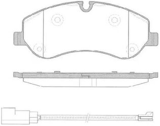 Дисковые тормозные колодки передние REMSA 1520.02 для Ford Transit, Ford Tourneo Custom (4 шт.)