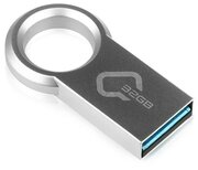 Qumo Флешка Qumo Ring, 32 Гб, USB3.0, металлик