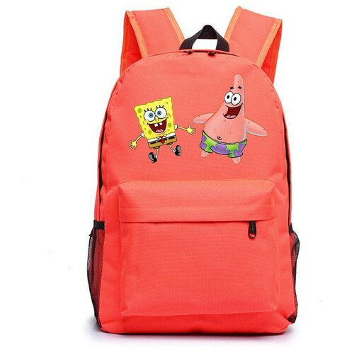 Рюкзак Губка Боб и Патрик (Sponge Bob) оранжевый №6 рюкзак губка боб и патрик sponge bob черный 6