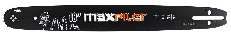 Шина для бензопил MaxPiler MXGB-13-72-0.325-18