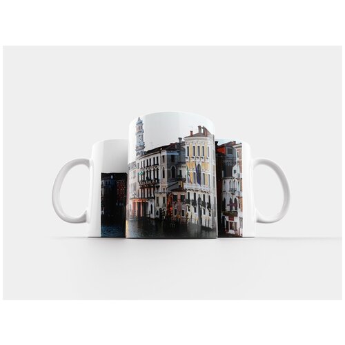 фото Кружка "венеция, фасад дома, канал" 320 мл lotsprints