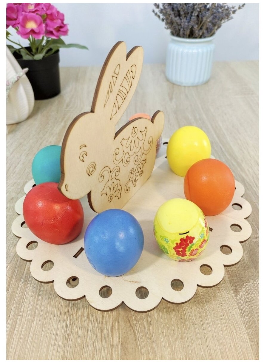 Подставка для яиц Woodcarver "Зайчик" — фото 1