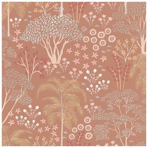 Обои Lutece Jardin Deden 51203103 Винил на флизелине 0531005 Оранжевый Деревья 3100₽