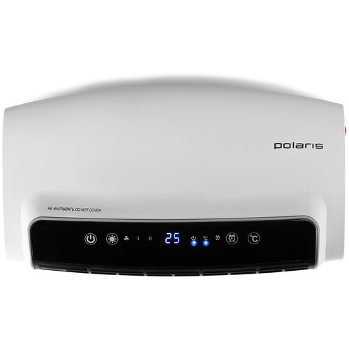 Тепловентилятор Polaris PCWH 0512D, 25 м², белый тепловентилятор керамический polaris pcwh 0512d белый