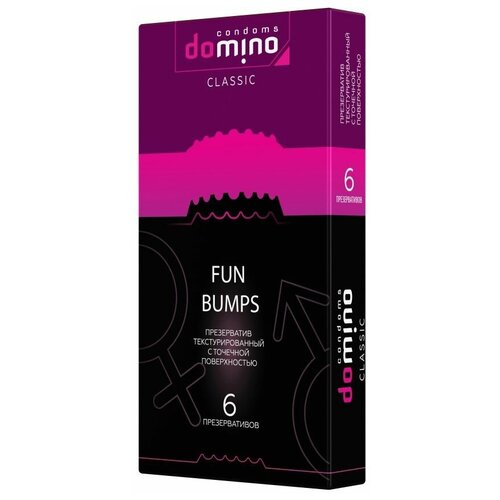 Текстурированные презервативы DOMINO Classic Fun Bumps - 6 шт.